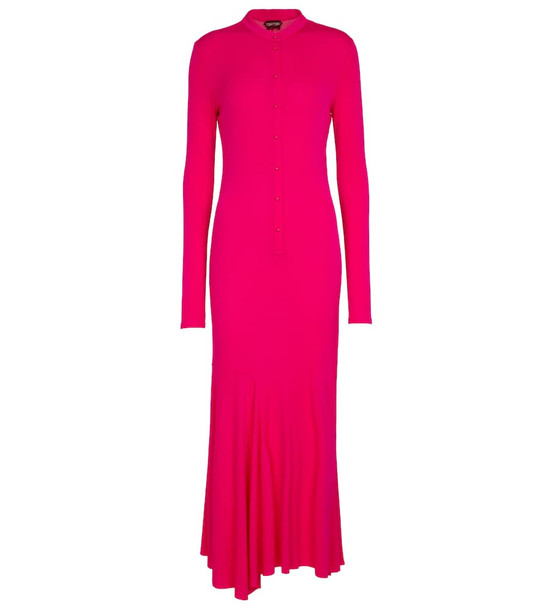 Tom Ford Jersey maxi dress in pink