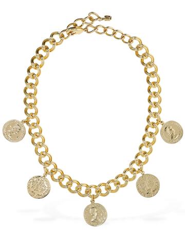 federica tosi lace elizabeth collar necklace in gold
