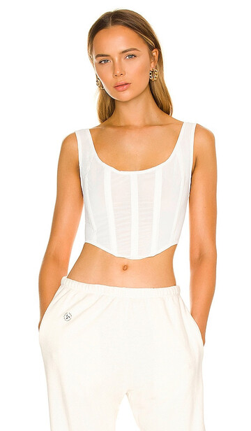 by.dyln by dyln miller corset top in white