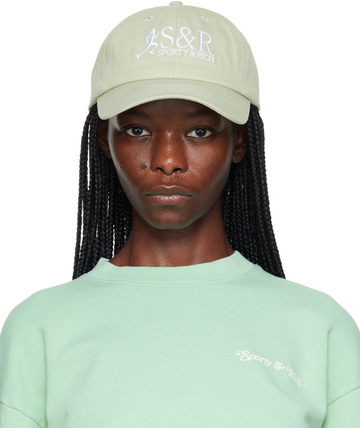 sporty & rich ssense exclusive green cap