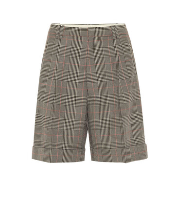 Maison Margiela Checked mid-rise shorts in beige