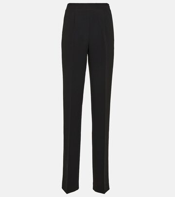 roland mouret high-rise straight pants in black