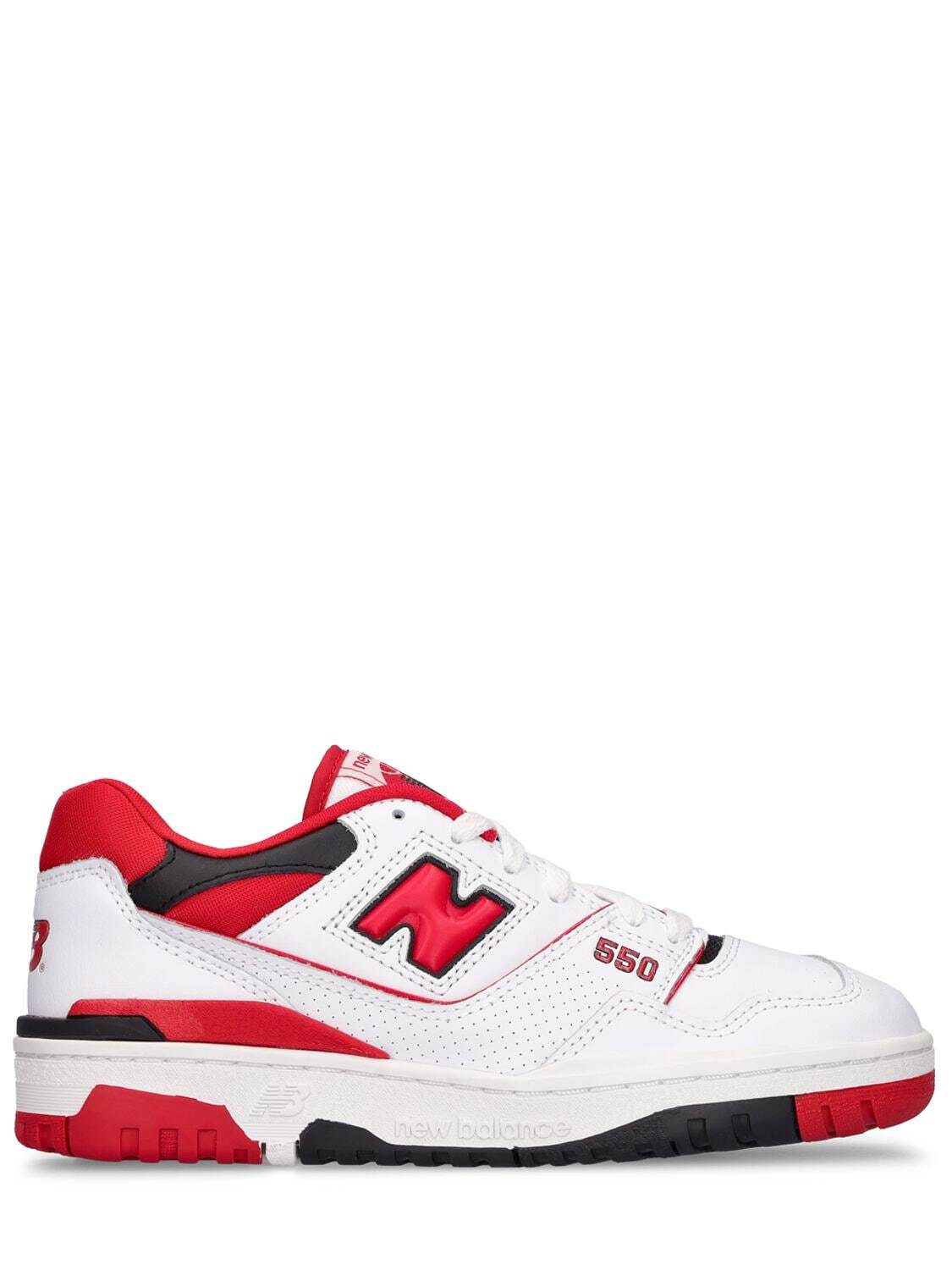 NEW BALANCE 550 Sneakers in red / white