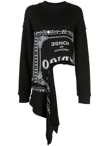 Product Of Monse distressed sweatshirt in black