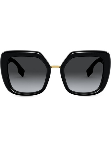 Burberry Eyewear oversized frame sunglasses in black