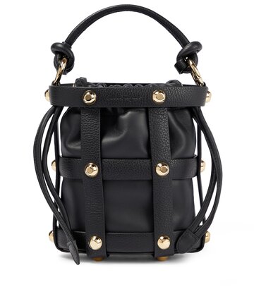 Salvatore Ferragamo Cage leather shoulder bag in black