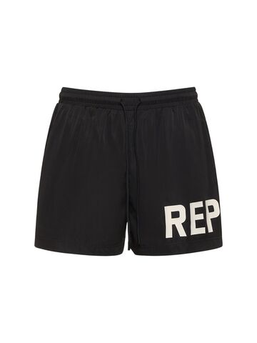represent swim shorts in black