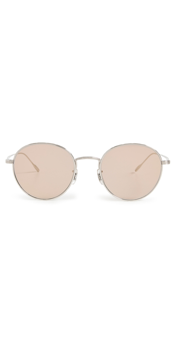 Oliver Peoples Eyewear Altair Sunglasses in taupe / silver