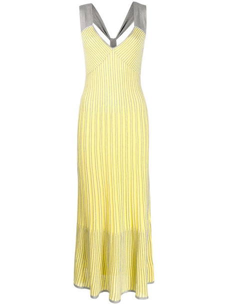 M Missoni empire line maxi dress in yellow