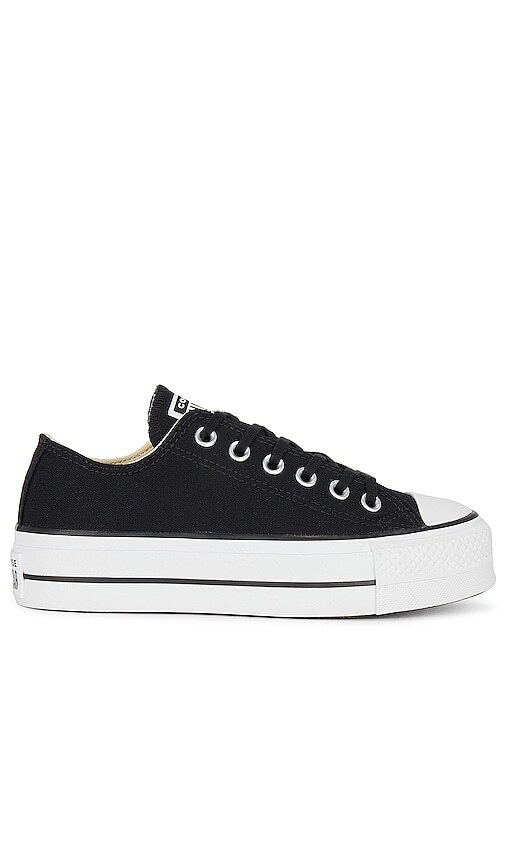 Converse Chuck Taylor All Star Canvas Platform Sneaker in Black,White