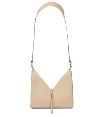 givenchy cut out small leather crossbody bag in beige