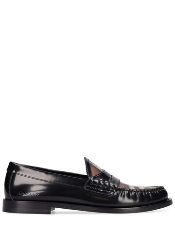 BURBERRY 10mm Shana Leather Loafers in black