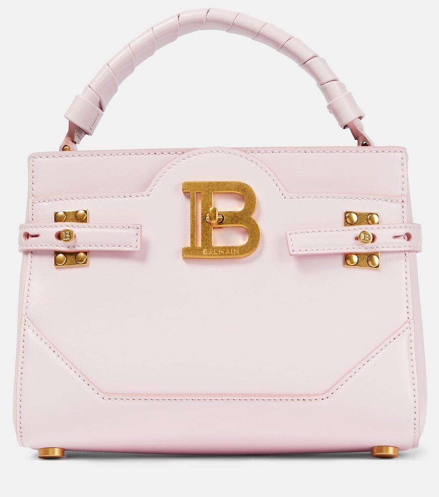 Balmain B-Buzz 22 leather tote bag in pink