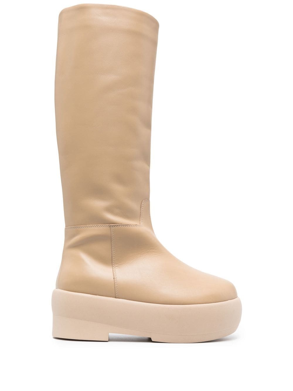 GIABORGHINI Gia 13 flatform boots - Neutrals
