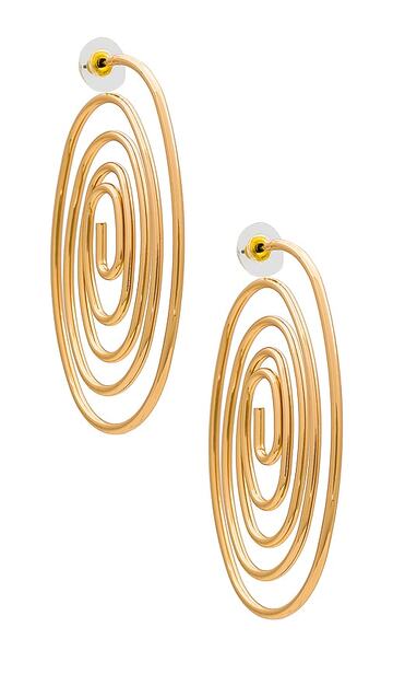 8 other reasons swirl earrings in metallic gold