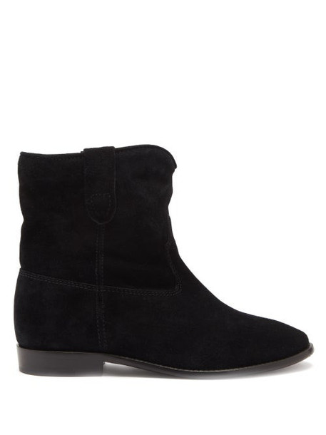 Isabel Marant - Crisi Suede Ankle Boots - Womens - Black