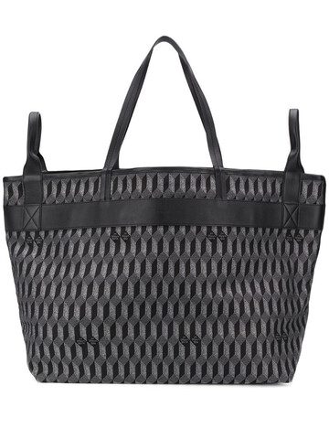 Au Départ geometric large tote bag in black