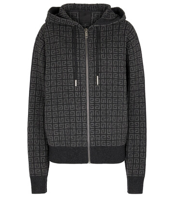 Givenchy Hooded cashmere jacket in grey