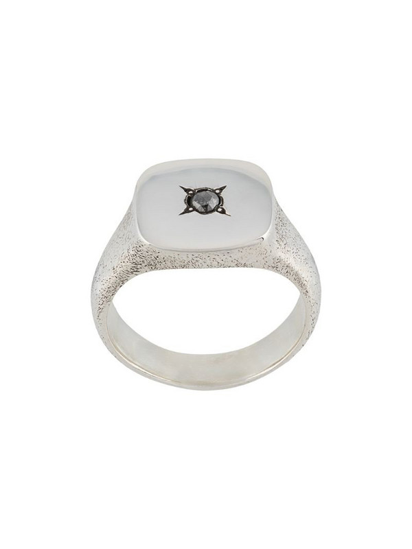 Henson square signet ring in silver