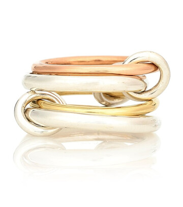 Spinelli Kilcollin Hyacinth 18kt gold and sterling silver linked rings