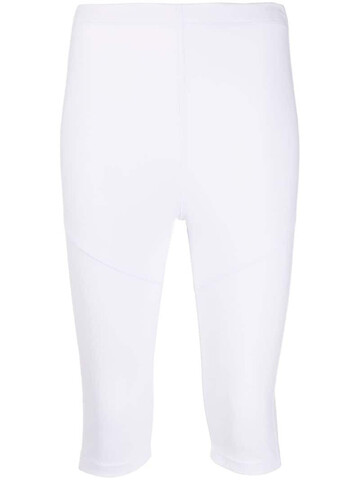 Styland high-waisted cycling shorts in white