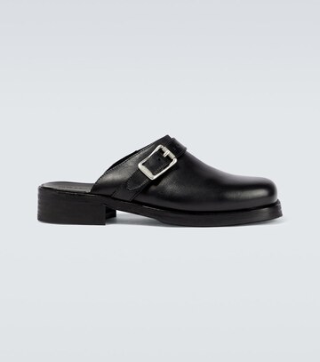 our legacy camion leather mules in black