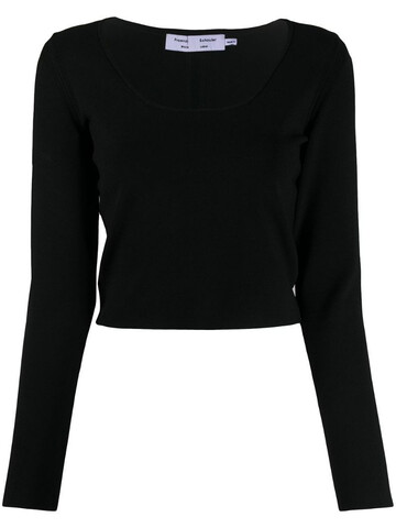 Proenza Schouler White Label cropped-length jumper in black