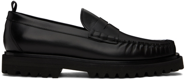 officine creative black 001 penny loafers in nero