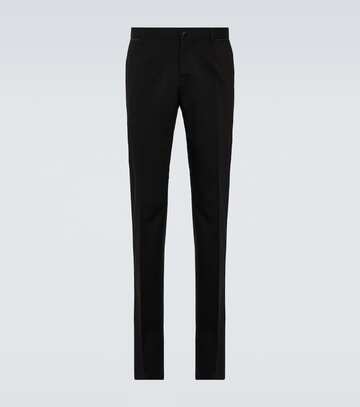 dolce&gabbana wool-blend straight pants in black
