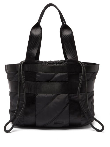Ganni - Quilted Recycled-shell Tote Bag - Womens - Black