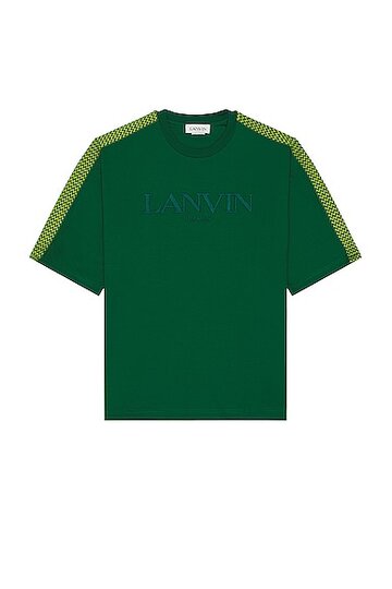 lanvin side curb oversized t-shirt in green