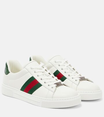 gucci ace leather sneakers