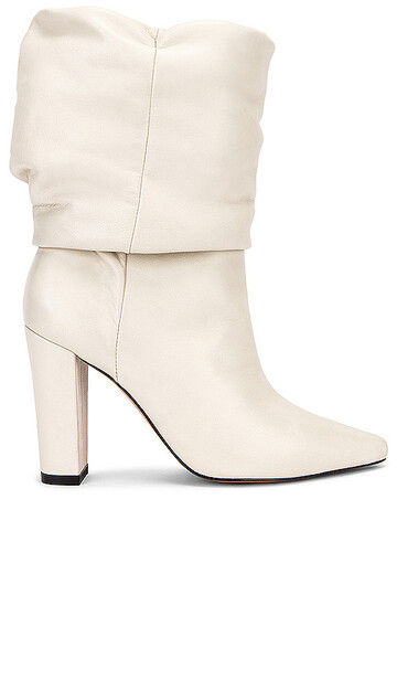 TORAL Slouch Boot in Ivory in white