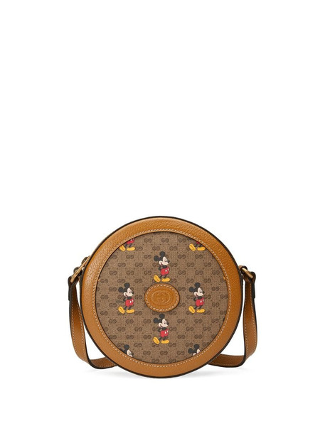 Gucci x Disney Mickey Mouse-print shoulder bag in neutrals