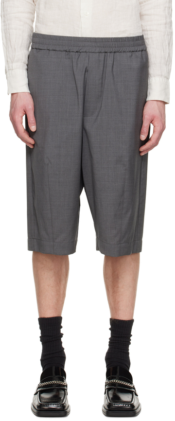 barena gray drawstring shorts