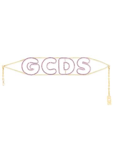 GCDS Andy Logo Choker in violet