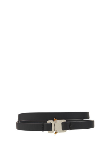 1017 ALYX 9SM Mini Leather Buckle Belt in black