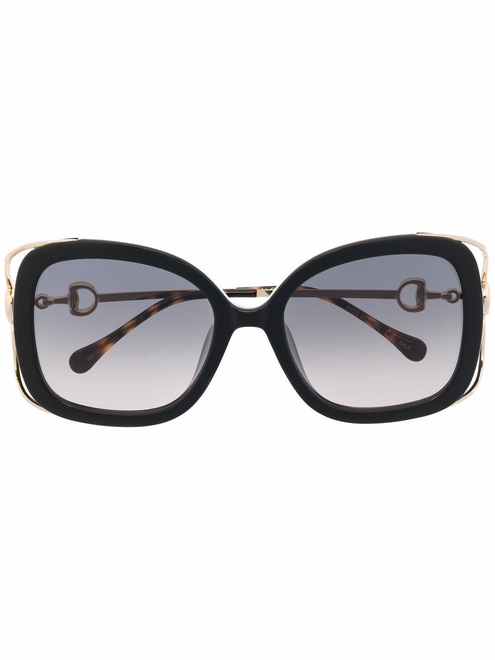 Gucci Eyewear oversize frame sunglasses - Black