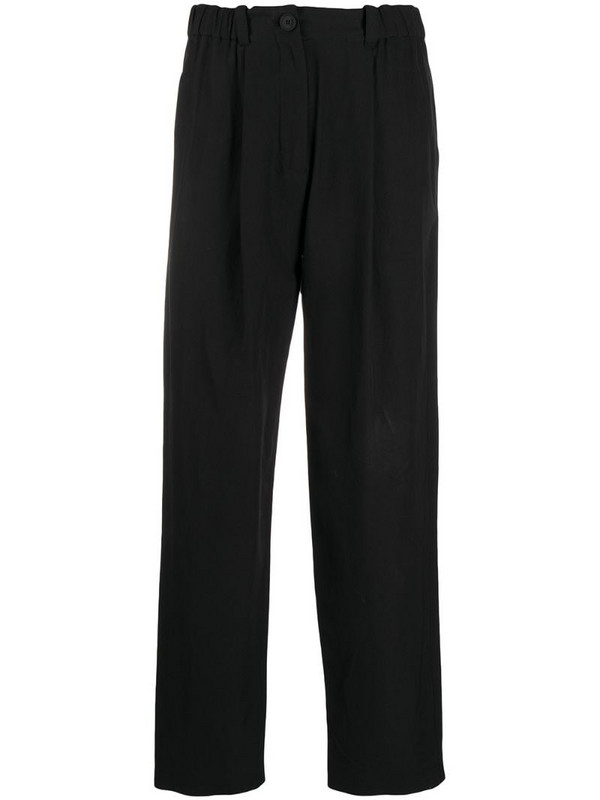Kenzo high-waisted cropped trousers in black
