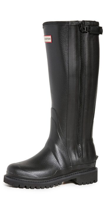 Hunter Boots Balmoral Full Zip Command Boots in black