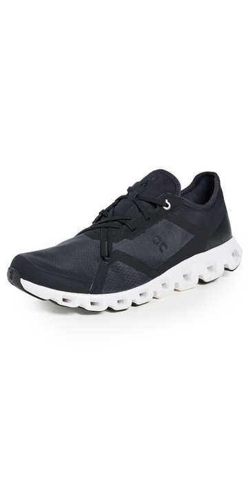 on cloud x 3 ad sneakers black white 13
