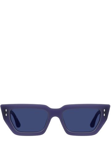 Isabel Marant Squared Acetate Sunglasses in blue / purple
