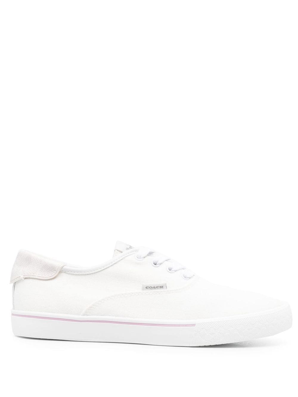Coach low-top lace-up trainers - White