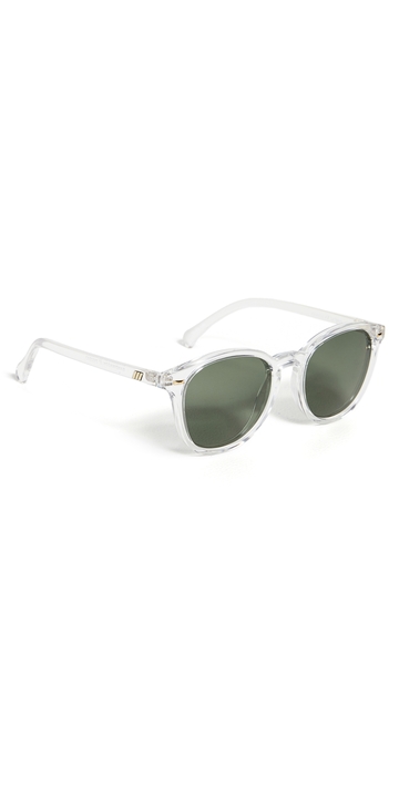 le specs bandwagon sunglasses crystal clear one size