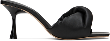 studio amelia black twisted front 70 heeled sandals