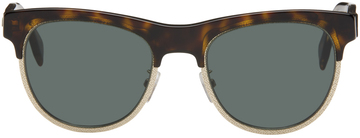 fendi brown fendi travel sunglasses in green