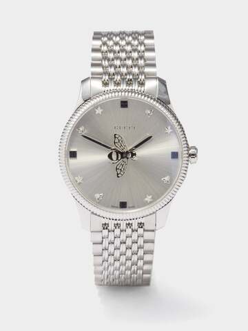 gucci - g-timeless stainless-steel watch - womens - silver