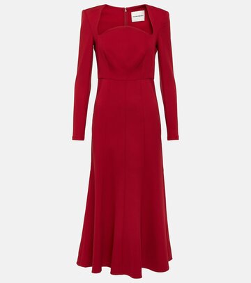 roland mouret cady midi dress in red