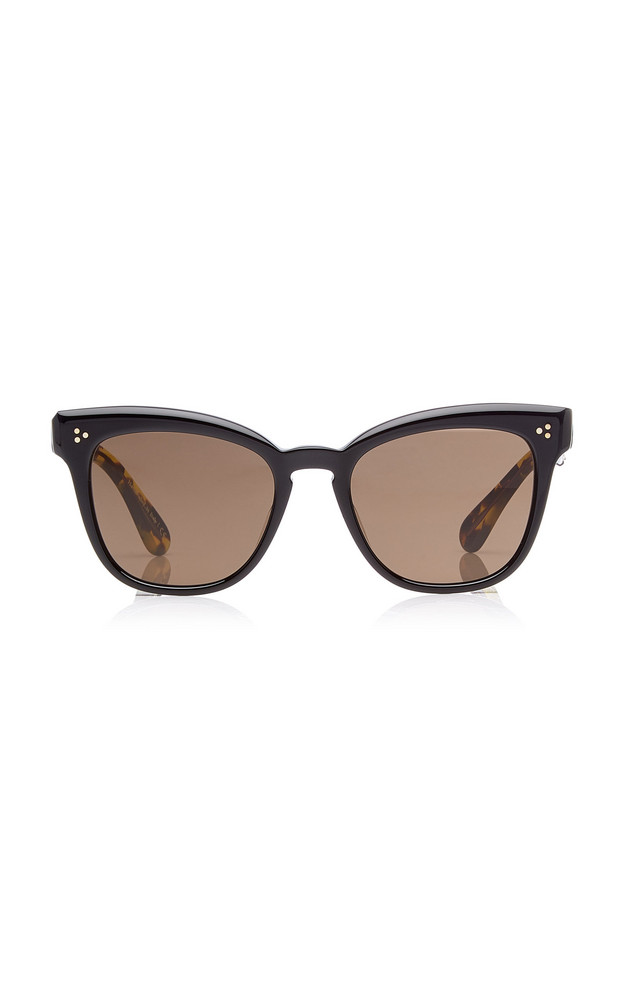 Oliver Peoples Marianela Cat-Eye Acetate Sunglasses in black