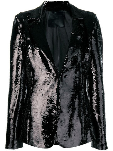 philipp plein sequin embellished blazer in black